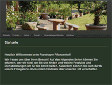Tablet Screenshot of fuestruper-pflanzenhof.de